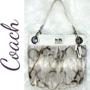 COACH MADISON OP ART IKAT HIPPIE SHOULDER BAG